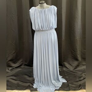 Alex Evening Sky Blue Dress, Size 16
